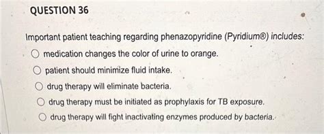 phenazopyridine and patient education